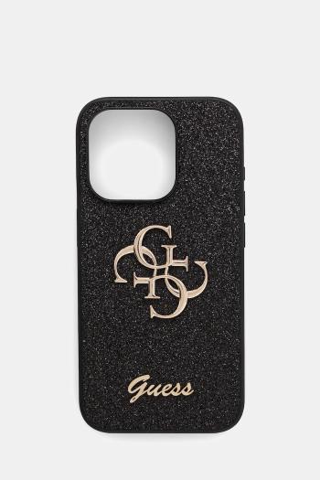 Puzdro na mobil Guess iPhone 15 Pro 6.1" čierna farba, GUHCP15LHG4SGK