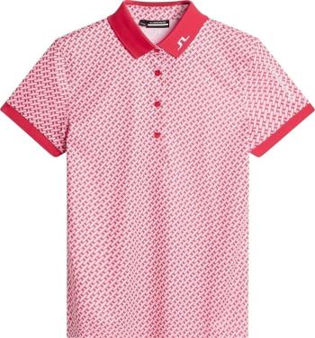 J.Lindeberg Tour Tech Print Geo Pink XS Polo košeľa