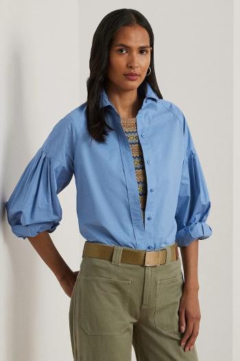 Bavlnená košeľa Lauren Ralph Lauren dámska, regular, s klasickým golierom, 200963847