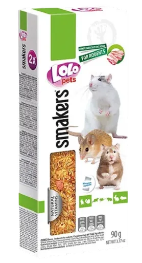 LOLOPETS tyčinka pre králiky a hlodavce - slanina 2ks/90g