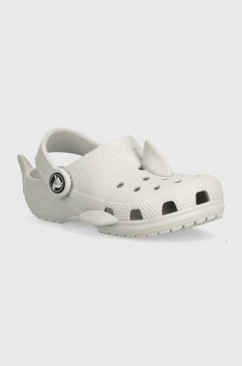 Detské šľapky Crocs Classic IAM Shark Clog šedá farba