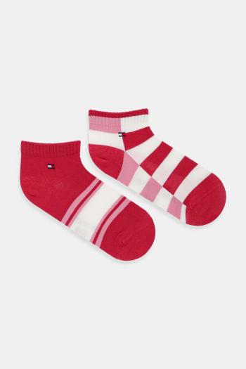 Detské ponožky Tommy Hilfiger 2-pak ružová farba, 701236327