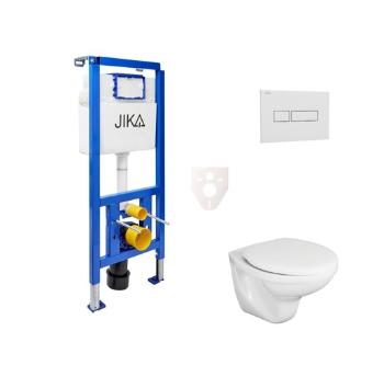 Cenovo zvýhodnený závesný WC set Jika do ľahkých stien / predstenová montáž + WC Fayans Neo SIKOJSJ1