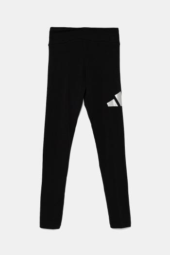 Detské legíny adidas čierna farba, s potlačou, JN2228