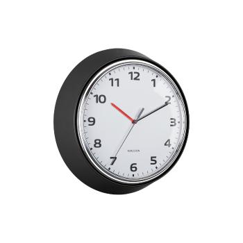 Dizajnové nástenné hodiny Karlsson 6006BK čierne,priemer 34 cm