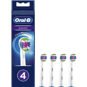 Oral-B 3D White Kefková Hlava S Technológiou CleanMaximiser, Balenie 4 ks (4210201358725)