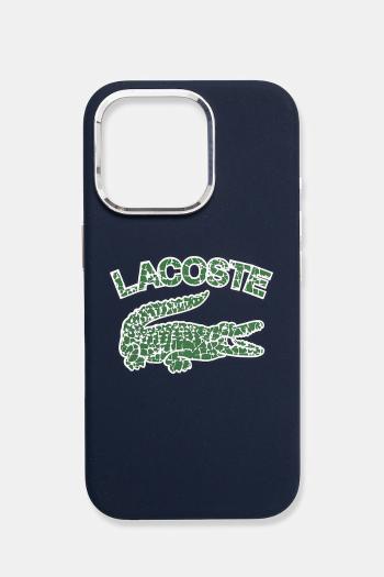 Puzdro na mobil Lacoste iPhone 16 Pro 6.3 tmavomodrá farba, LCHMP16LUCRV