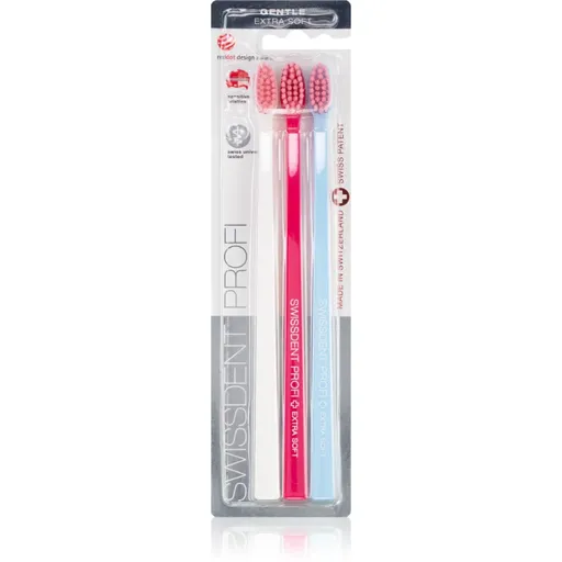 Swissdent Profi Gentle zubné kefky extra soft 3 ks