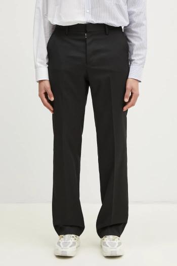 Nohavice MM6 Maison Margiela pánske, čierna farba, rovné, SH0KA0035