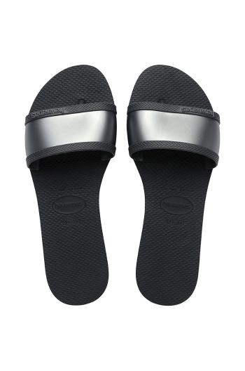 Žabky Havaianas YOU dámske, šedá farba, na plochom podpätku, 4147238.0074