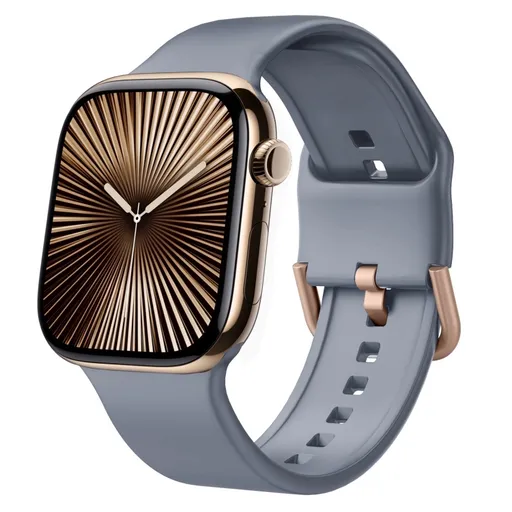 SILICONE Vymeniteľný remienok pre Apple Watch 10 / 11 42mm modrý-šedý