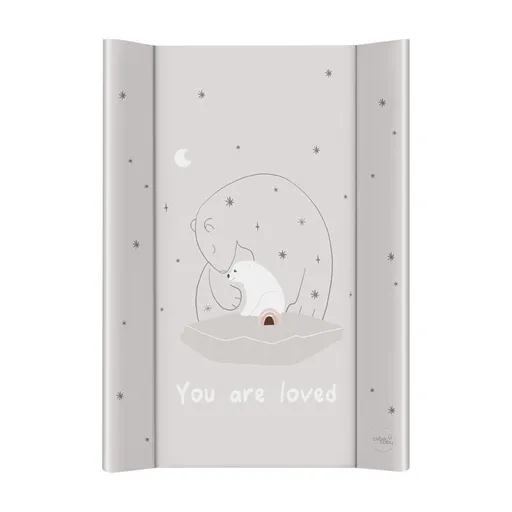 CEBA BABY Podložka prebaľovacia 2-hranná s pevnou doskou (50x70) Basic Polar Bears