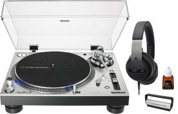 Audio-Technica Bedroom DJ Promo Silver SET Silver DJ Gramofón