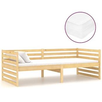 Shumee váľanda s matracom 90 × 200 cm masívne borovicové drevo, 3083644