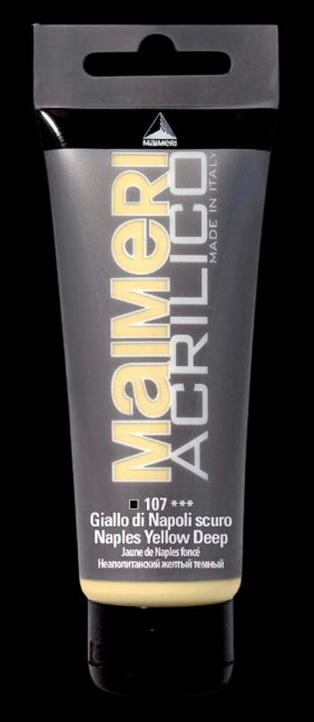 MAIMERI ACRILICO - Akrylové farby 107 - naples yellow deep, 0,075 L