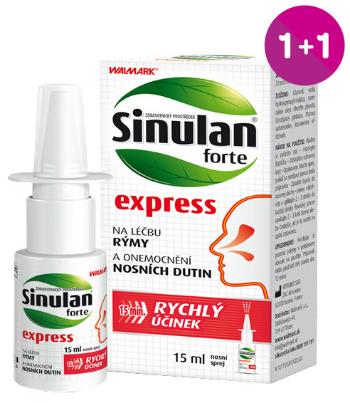 WALMARK Sinulan forte express nosový sprej 15ml 1+1 zadarmo 2 x 15 ml