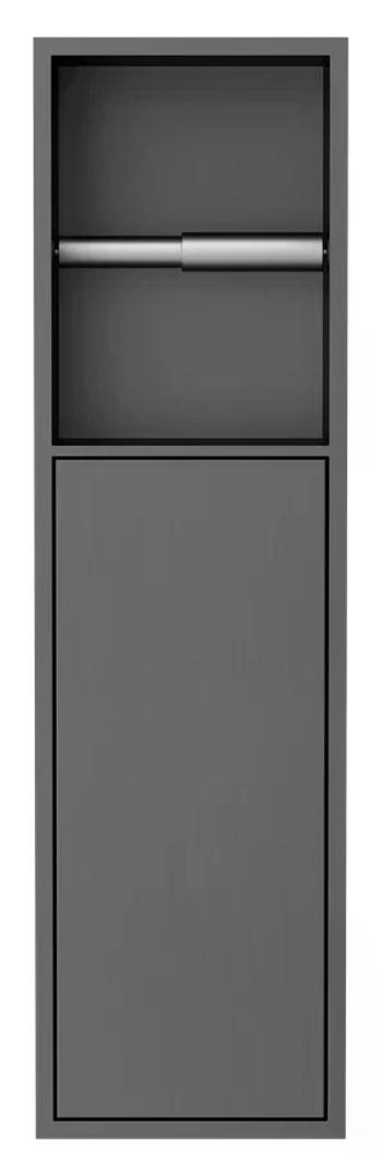 SAPHO - DENBO zapustený držiak na toaletný papier, 600x170, nerezová ocel, gun metal 1301-60B