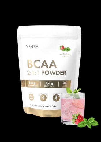 VENIRA BCAA 2:1:1, jahoda a mäta 300 g