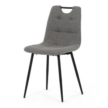 Jedálenská stolička Autronic 45x88 cm sivá látka DCL-V2017 GREY2