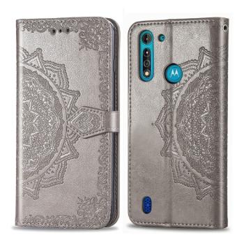 ART Peňaženkový kryt Motorola Moto G8 Power Lite ORNAMENT šedý