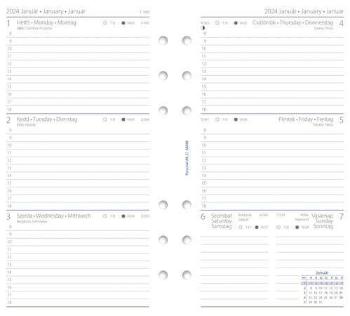 FILOFAX Kalendárium betét, tervező, Filofaxhoz, personal méret, h...