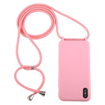 ROPE Kryt so šnúrkou Apple iPhone X / XS ružový