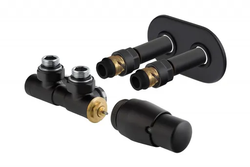 HOPA - TERM-SET, stredový ventil (Z4) - Farba - Čierna matná tmavá, Variant - Pravá RDTERMSETRMB