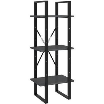 Shumee s 3 policami sivá 40 × 30 × 105 cm masívna borovica, 806494