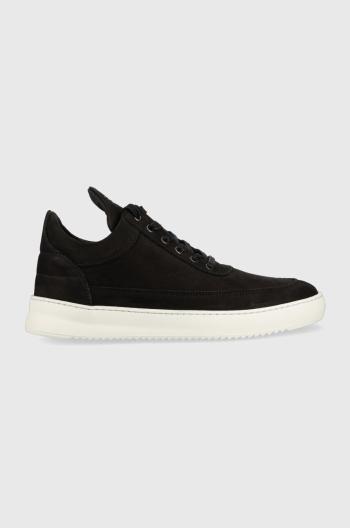 Semišové tenisky Filling Pieces Low Top Ripple čierna farba, 25121721863