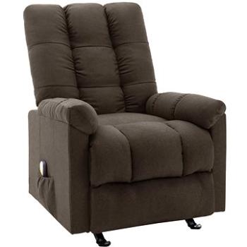 Shumee polohovacie tmavo hnedé textil, 321415