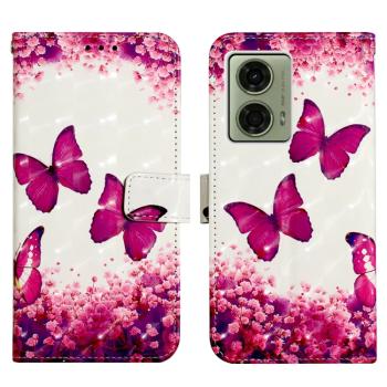 ART Peňaženkový kryt pre Motorola Moto G04 / G24 / G24 Power PINK BUTTERFLY