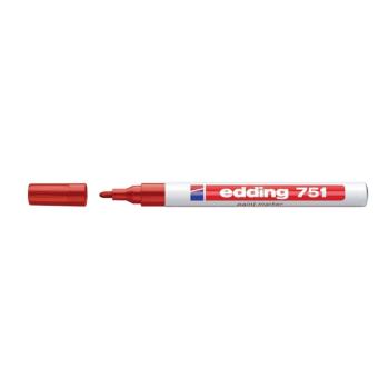 Lakkmarker 1-2mm, kerek edding 751 piros