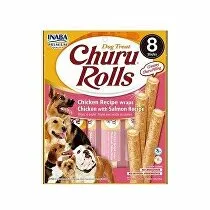 Churu Dog Rolls Kuracie mäso s lososom 8x12g 3 + 1 ZADARMO
