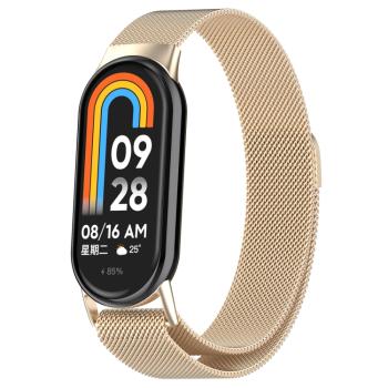 MILANESE Kovový remienok pre Xiaomi Smart Band 9 CHAMPAGNE