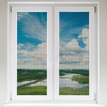 Plasă de insecte Orion pentru fereastră 2 buc, negru, 130 x 150 cm, negru
