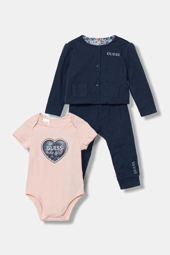 Sada pre bábätká Guess 3-pak tmavomodrá farba, S5YG04 KBZP4