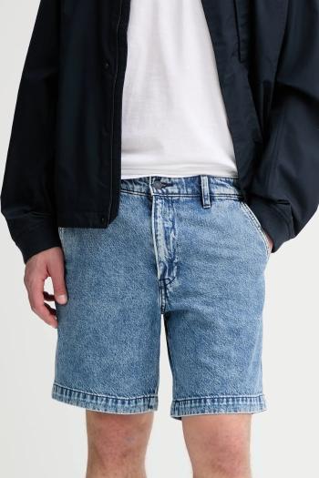 Bavlnené šortky Levi's biela farba