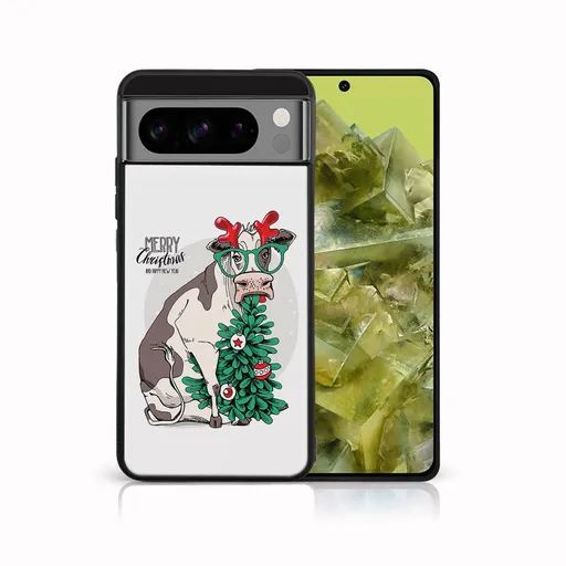 MY ART Kryt s vianočným dizajnom Google Pixel 8 Pro MERRY CHRISTMAS (074)