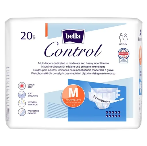 BELLA Control plienkové nohavičky M 20 kusov