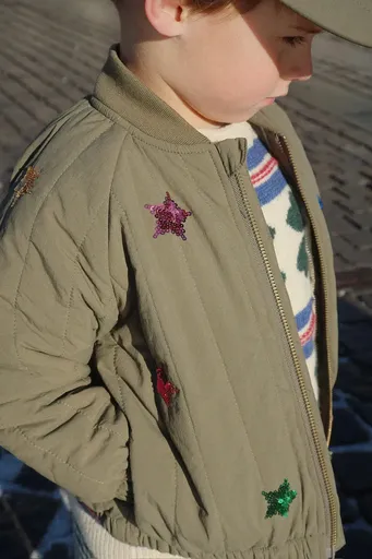 Detská bunda bomber Konges Sløjd JUNO SEQUIN BOMBER JACKET