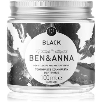 BEN&ANNA Natural Toothpaste Black zubná pasta v sklenenej dóze s aktívnym uhlím 100 ml