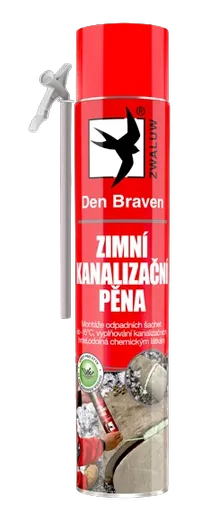 DEN BRAVEN - Zimná kanalizačná pena do -15 °C zelená 750 ml