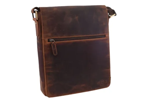 Pánske kožené crossbody tmavohnedý hunter 250837