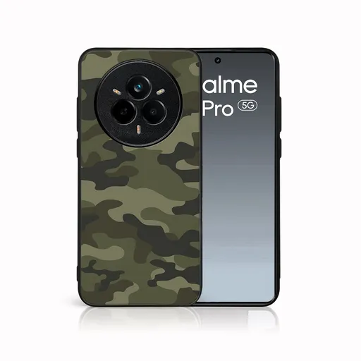 MY ART Ochranný kryt pre Realme 14 Pro 5G GREEN CAMO (235)