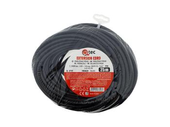 Predlžovací kábel 1 zásuvka 25m QTEC Q-371F