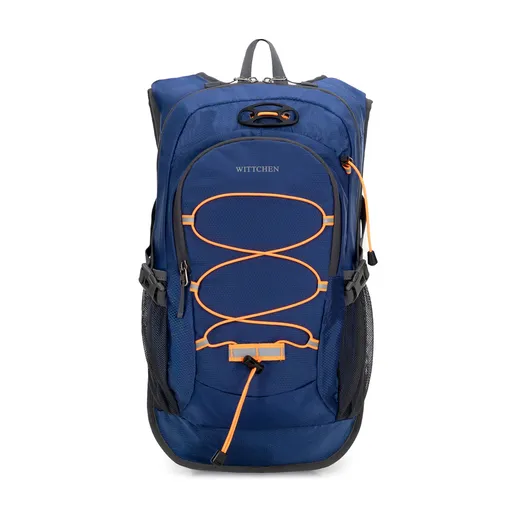 Tmavomodrý trekingový ruksak z vodeodolného nylonu s hydrovakom 56-3S-013-90