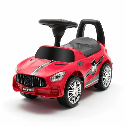 Baby Mix Detská odrážadlo so zvukom Racer, červená