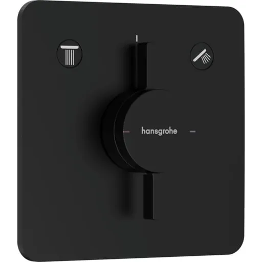 Hansgrohe DuoTurn Q sprchová a vaňová batéria bez podomietkového telesa matná čierna 75414670