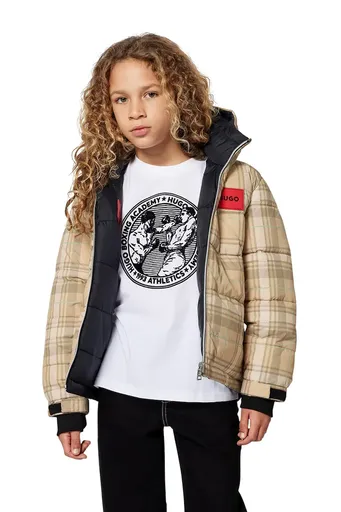 Detské bavlnené tričko HUGO