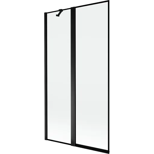 MEXEN - MIST vaňová zástena 100x150 cm 6mm f+s, čierna, okraj, ľavá 8A9-100-011-70-70-L
